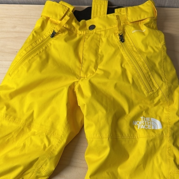 The North Face Dry‎ Vent Yellow Kids ski EZ Grow snow pants size xxs - Picture 1 of 7